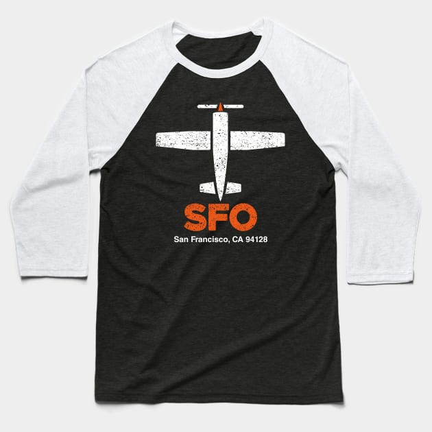 San Francisco Airport Baseball T-Shirt by Venue Pin